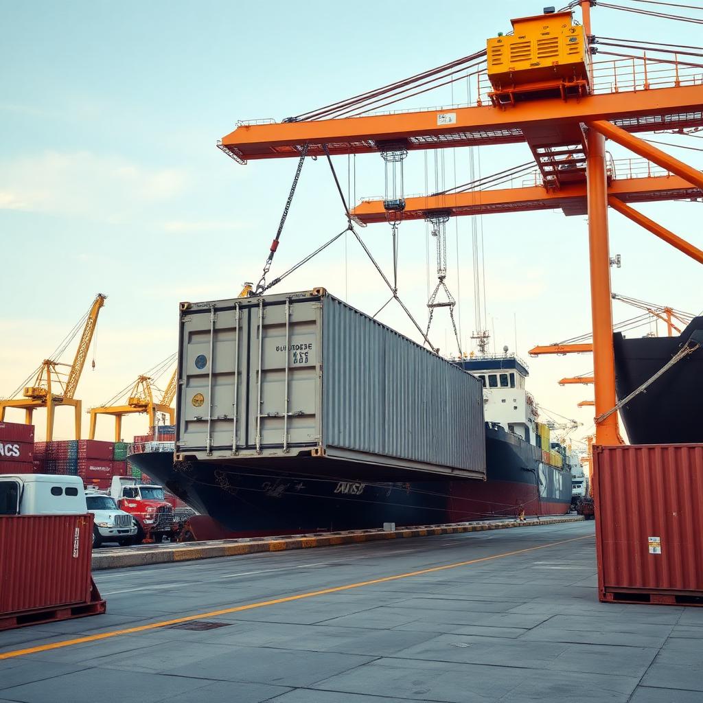 CKD container drayage at port