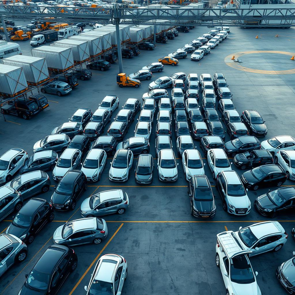 Vehicle logistics staging hub