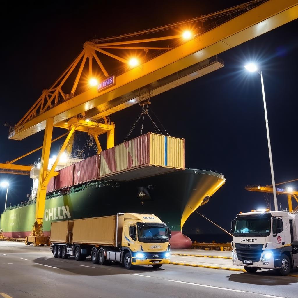 Round-the-clock port operations